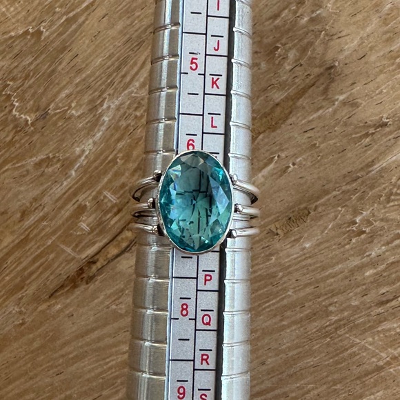 NWOT Sundance Stratosphere Ring, Swiss Blue Topaz, Sterling Silver - Picture 7 of 7